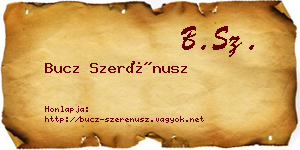 Bucz Szerénusz névjegykártya